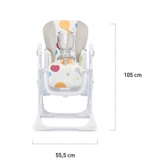Стільчик для годування 2 в 1 Kinderkraft Yummy Grey